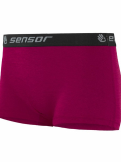 MERINO SENSOR ACTIVE - dámské kalhotky s nohavičkou, lilla