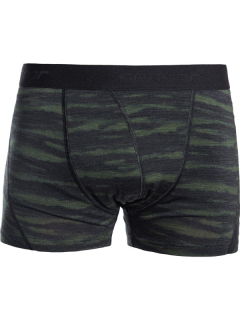 MERINO IMPRESS SENSOR - pánské trenky, ČERNÁ/BATIK