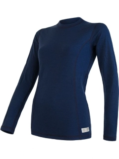 MERINO SENSOR DF - dámské tričko, dlouhý rukáv, deep blue