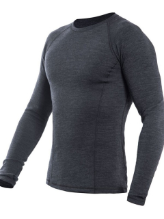 MERINO SENSOR BOLD M1 - pánské tričko s dlouhým rukávem, anthracite/gray