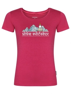 AROMA NEPAL dámské funkční tričko ze špičkové viskózy Cocarber® s krátkým rukávem, fuchsie