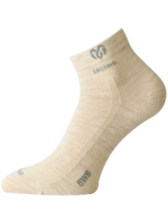 BAMBOO/MERINO BWB LASTING ponožky z vlny obsahující bambus i merino s ionty stříbra, béžová