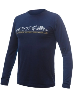MERINO ACTIVE MOUNTAINS SENSOR pánské triko, dlouhý rukáv, deep blue