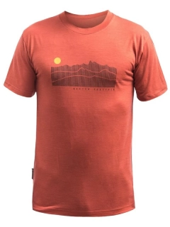MERINO ACTIVE SENSOR SUNRISSE pánské triko, terracotta