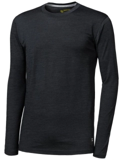 MERINO SENSOR CORDURA - pánské triko, dlouhý rukáv, černá