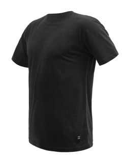 MERINO SENSOR CORDURA - pánské triko, krátký rukáv, černá