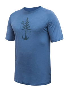 MERINO AIR SENSOR EARTH - pánské tričko s krátkým rukávem, rivera blue