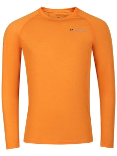 EINAR 125 pánské merino triko, dlouhý rukáv, oranžová